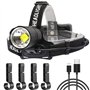 WholeFire Lampe Frontale LED Super Brillante 20000 Lumens