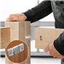 KINDPMA 10 Paires [20 pack] Support de Montage Dissimulé Encastré Connecteur de Meubles Boucle Quincaillerie Murale en Acier Ino