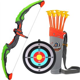 AUVIM Arc Jeu de tir à l'arc flèche et Arc pour Enfants avec Feux Flash LED 1 Cible 10 flèches 1 Support de flèche Jeu d'arche d