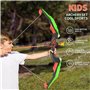 AUVIM Arc Jeu de tir à l'arc flèche et Arc pour Enfants avec Feux Flash LED 1 Cible 10 flèches 1 Support de flèche Jeu d'arche d