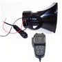 YIYIDA Klaxon de voiture Trompette d'alarme Car Horn 135db Trompette d'air sirène klaxon 7 tons Bleu et noir voiture sirène avec