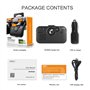 SUNITEC Kit Main Libre Voiture Bluetooth,Prise en Charge de Siri,Activation Automatique,Voice Navigation,Musique,Connexion Simul