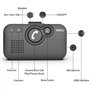 SUNITEC Kit Main Libre Voiture Bluetooth,Prise en Charge de Siri,Activation Automatique,Voice Navigation,Musique,Connexion Simul