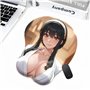 Tapis de Souris de Jeu 3D Anime Girl Big Chest avec Repose-Poignet en Gel