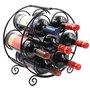 EasyPAG Métal 7 Bouteilles Étagère à Vin Casier à Bouteilles Range Bouteille Porte Bouteille Vin Rangement Bouteille de Vin