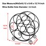 EasyPAG Métal 7 Bouteilles Étagère à Vin Casier à Bouteilles Range Bouteille Porte Bouteille Vin Rangement Bouteille de Vin,Noir