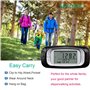 MAYMOC Podomètre 3D pour la Marche - Suivez Les Pas, Les Miles/km, Les Calories et Le Temps d'activité. Compteur de Pas à Clipse