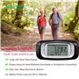 MAYMOC Podomètre 3D pour la Marche - Suivez Les Pas, Les Miles/km, Les Calories et Le Temps d'activité. Compteur de Pas à Clipse