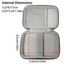 TRIPHKAR Étui de Protection Housse Organiseur Portable pour RG35XX / RG35XX Plus Console, Disque Dur Externe 2,5", Câble et Acce
