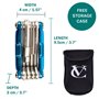 Outil multifonction VeloChampion de qualité supérieure - Outil d'entretien de vélo multifonction 13 en 1 - Portable fiable, conç