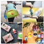 Ohaoduo Animaux Porte-clés, 20 pièces silicone Décoration Porte-clés Fête des Enfants Cadeau pour garçons Filles Bébé