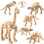 WANGCL 12 Pièces Squelette de Fossiles de Dinosaure d'Excavation, Jouets de Simulation de Dinosaure Squelette de Dinosaure d'Exc