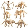WANGCL 12 Pièces Squelette de Fossiles de Dinosaure d'Excavation, Jouets de Simulation de Dinosaure Squelette de Dinosaure d'Exc