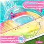 Popolic Bouée Piscine Chaise Adulte Flottant Hamac Gonflable Hamac Flottant Piscin Recliner Matelas avec Repose-Pieds et Dossier