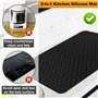 XRPRPX Tapis de Protection Plaque Induction, Tapis de Cuisson à Induction en Silicone 71x50cm Tapis pour Plaques à Induction Pro