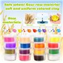 Qintora Set de Pâte à Modeler pour Enfants, 21 Pièces Accessoires et Outils de Modélisme, Machine à Burger,6 Pots de Pâte à Part