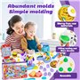 Snarflun 59 Pâte À Modeler pour Enfants avec 12 Pots, Accessoires pour Créer des Hamburgers et Pizza, Outils de Pâte À Modeler C