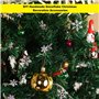 Lot de 900 confettis en forme de flocons de neige blancs et dorés - Décoration d'hiver et de Noël - Petite décoration de table -
