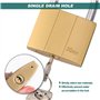 Lot de 2 cadenas avec 3 clés - Serrure de 38 mm - Résistant aux intempéries - Avec serrure à clé - Pour valise, armoire, garage,