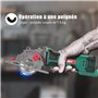 HYCHIKA 500W Mini Scie Circulaire, 4500RPM, Profondeur de coupe: 0-25mm, Moteur en Cuivre Pur, 3 Lames pour les coupes de bois, 
