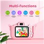 XINGGANG Appareil Photo Enfant, 2.0 Pouces Enfant Appareil Photo Numérique, Mini Caméra Enfant Rechargeable Caméscope Cadeau Jou