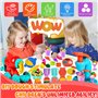 MQVXT 51 Pièces Pâte À Modeler pour Enfants Accessoire,Argile à Modeler DIY pour les EnfantsPate A Modeler pour Créer des Hambur
