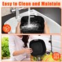 BUOAZR 2 Paquet Moule Silicone Air Fryer pour Moulinex Friteuse à air, Réutilisable Accessoires Plat Panier Silicone pour Moulin