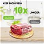 Machine Sous Vide Alimentaire 5 en 1, Appareil Sous Vide Alimentaire avec Mode Sec et Humide, 100 Sacs Sous Vide Inclus, Emballe