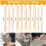 DICLLY Kit de 44 Outils de Poterie en Argile - Outil Modelage,Sculpture,Gravure avec Sac de Rangement - Ensemble Complet pour Ar