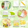 ROELLY Couteau Enfant de 22 Couteau Cuisine Enfant, Kit Cuisine Enfant pour Couper Les Fruits et Légumes, Livré Avec un Tablier 