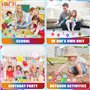 ENCOUN 30PCS Balle Rebondissante, 32mm Balles Rebondissantes Enfant, Caoutchouc Rebondissantes Balles, Couleurs Vives, Bouncy Ba