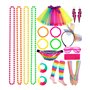 Purpledi 21PCS Déguisement Année 80 Accessoire Femme