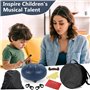 Purpledi Steel Tongue Drum à 6 Pouces 11 Tons C Key Percussion Steel Drum Kit, Pour Débutants, Livré Avec le Sac,Des Maillets et