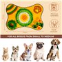 POWZOO Tapis de Fouille Chien-Tapis éducateurs Lavable à renifler-Alimentation Lente-Jouet Intelligent pour Chien-Stress Release