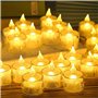 Amzeeniu Lot de 35 Bougies LED Chauffe Sans Flamme