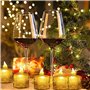 Amzeeniu Lot de 35 Bougies LED Chauffe Sans Flamme, Flamme vacillante Piles Incluses bougie chauffe plat pour Noël, Arbre de Noë