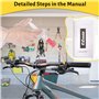 NCKIHRKK Kit Purge Frein VTT MTB, Kit de Purge de Frein à Disque Hydraulique de Vélo Comprenant 120ML d'Huile Minérale, Coffret 