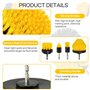 NCKIHRKK Brosse Perceuse, 10 Pièces Brosse Perceuse Nettoyage Kit pour Perceuse Électrique Brosse de Visseuse pour Voiture Roue 