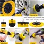 NCKIHRKK Brosse Perceuse, 10 Pièces Brosse Perceuse Nettoyage Kit pour Perceuse Électrique Brosse de Visseuse pour Voiture Roue 