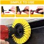 NCKIHRKK Brosse Perceuse, 10 Pièces Brosse Perceuse Nettoyage Kit pour Perceuse Électrique Brosse de Visseuse pour Voiture Roue 