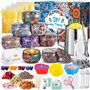 NCKIHRKK Kit de Fabrication de Bougies Parfumées DIY avec Cire de Soja Naturelle Ensemble