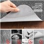 Gris Clair Tapis de Sol Bureau Tissu