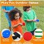 NLMWTI Ensemble de Sports Day Jeux, 4 en 1 Ensemble de Jeux D'extérieur Fournitures, Jeux Exterieur Enfant ourse Aux Oeufs-avec 