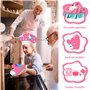 MUOIVG Ensemble de Cuisine et pâtisserie pour Enfants - 49PCS Kit Patisserie Enfant, Y Compris Tablier Cuisine Enfant, Toque de 