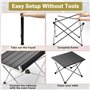 MUOIVG Table de Camping Pliante, Table Alliage d'aluminium Ultra-légère Portable avec Sac de Transport,Tables de Camping pour en