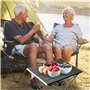 MUOIVG Table de Camping Pliante, Table Alliage d'aluminium Ultra-légère Portable avec Sac de Transport,Tables de Camping pour en