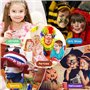 MOYKSRR Peinture Corporelle pour Le Visage, Palette de Maquillage Enfants, 30 Couleurs Peinture Visage avec 4 Pinceaux, 40 Pocho
