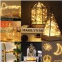 MOYKSRR Guirlande Lumineuse, 15 Pack 20 LEDs 2M Guirlande en Cuivre, Guirlandes Lumineuses à Piles, Blanc Chaud Ambiance Lumière