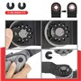 GUHAOOL 110 Pcs Lames de Scie Oscillantes, Outil Multifonction Saw Blades Accessoires Kit, Bois Plastique Métal Universelle Outi