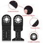 GUHAOOL 110 Pcs Lames de Scie Oscillantes, Outil Multifonction Saw Blades Accessoires Kit, Bois Plastique Métal Universelle Outi